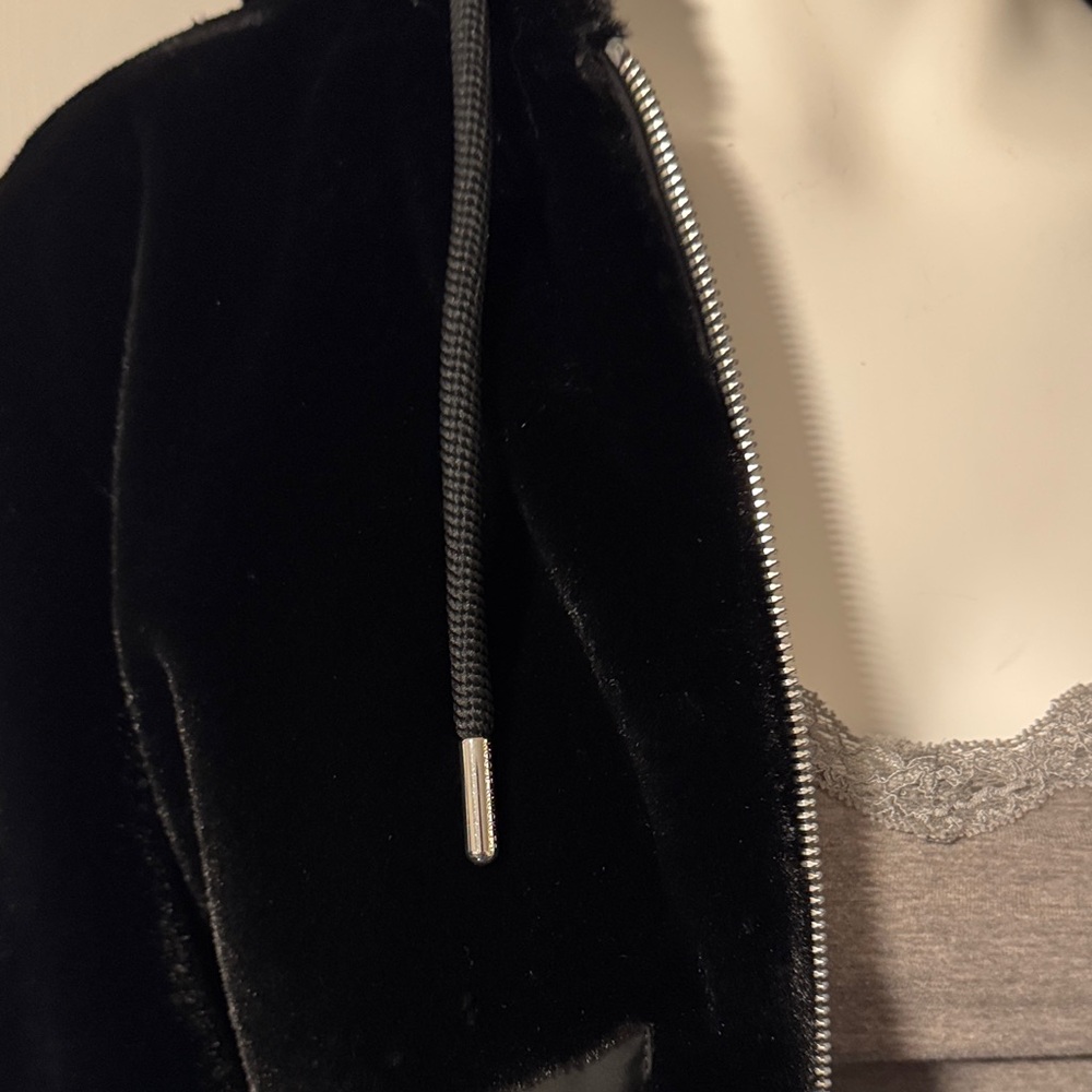 Moose Knuckles Black Hooded Bomber Jacket - Picture 3 of 14